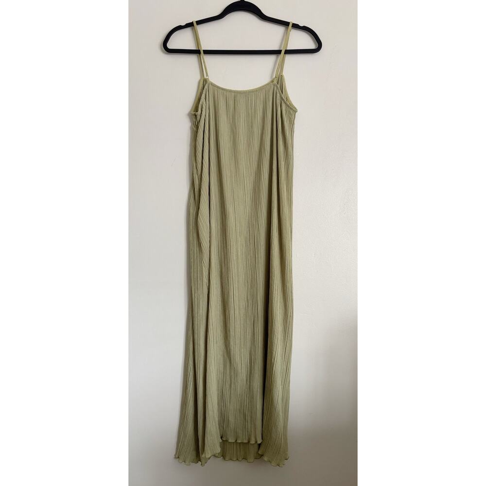 Green Olive Madewell The Goldie Midi Dress in Plissé 10 - Picture 6 of 12